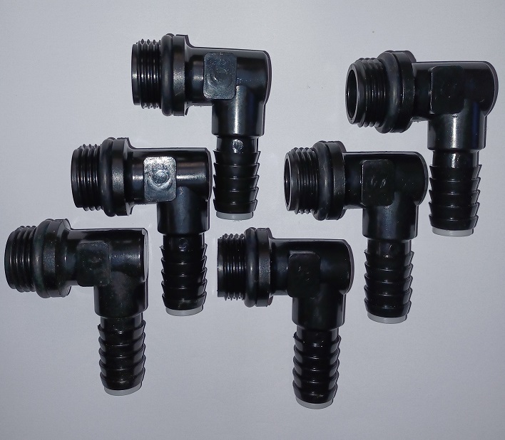 Plastvinkel R15 paket 6 st till luftningssystem LB